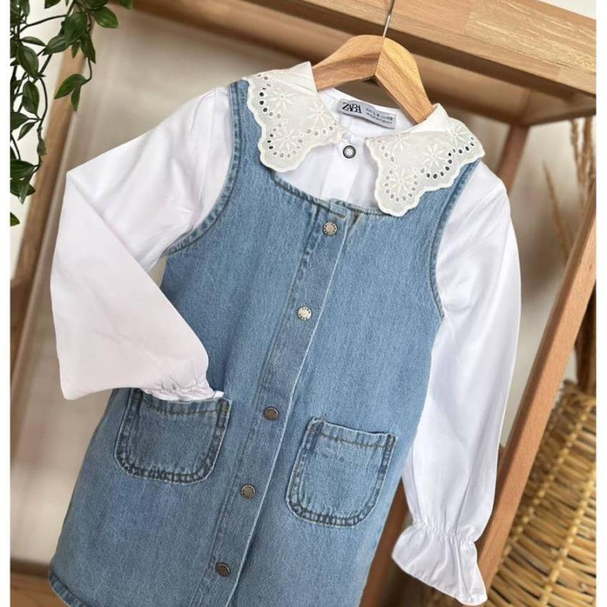 دو تکه شومیز و سارافون جین ترک ZARA از 2 تا 4 سال 1e4364db-5e26-4156-87db-2a70345c5ba6.jpg