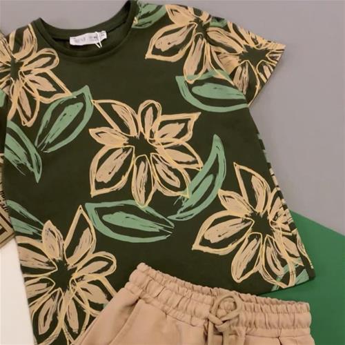 ست تابستونی پسرونه گلبرگ ترک ZARA از سایز4 تا10 سال