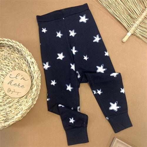 شلوار راحتی نخی سرمه ای برند H&M از 2 تا 4 سال