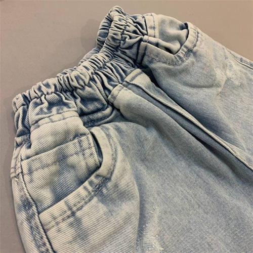 شلوارک جین کمر کش KITKAT از سایز 2 تا 8سال