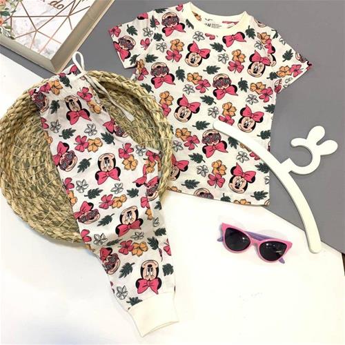 ست راحتی میکی سفید برند H&M از 2 تا 10 سال