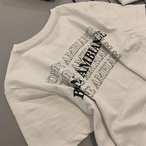 تیشرت نخی پسرونه سفید برند NOAJ از 6 تا 14 سال