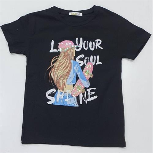 تیشرت نخی دختر ترک ALG LIFE از سایز 13 سال تا 15 سال