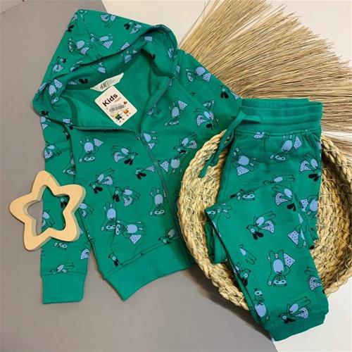 ست سوشرت شلوار طرح دار برند H&M از 2 تا 11 سال