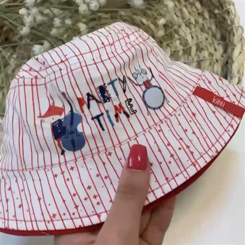 کلاه باگت راه راه ترک KITTI فقط 0 تا 18 ماه