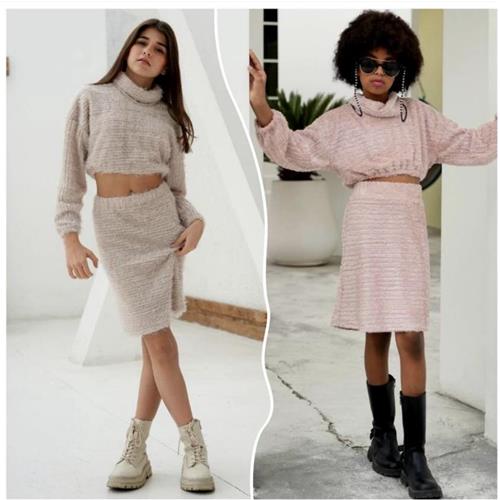 ست کراپ دامن بوکله SMAL ARIKEH از 8 تا 11 سال