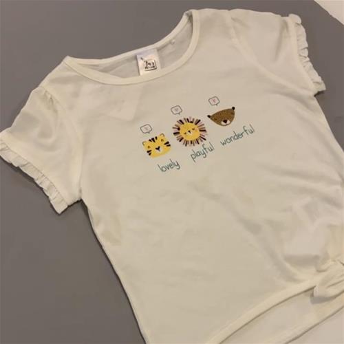 تیشرت دخترانه شیر برند POCO PIANO از 2 تا 6 سال