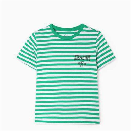 تیشرت سبز راه راه برند GEELY از 12 ماه تا 6 سال