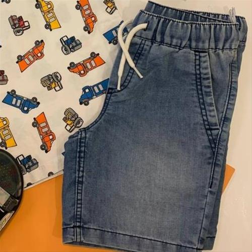 شلوارک جین کاغذی کمر کشی برند  C&A  از 10  تا 14+ سال