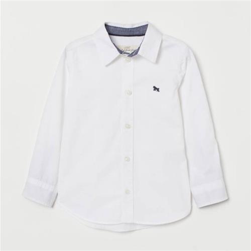 پیراهن سفید پسرانه برند H&M از 3 تا 6 سال