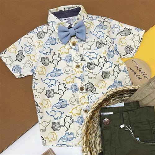 پیراهن  طرح فیل  پسرانه برند CARTERS از 2 تا 4 سال