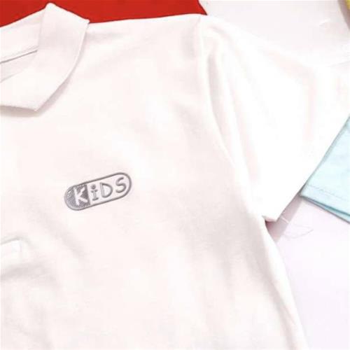 تیشرت پسرانه یقه دگمه دار برند KIDSCO از 6 تا 10 سال