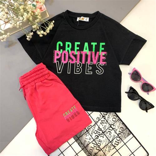 ست تیشرت شلوارک POSITIVE از 9 تا 12 سال