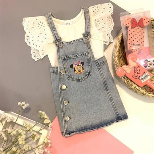 بیلر جین میکی یخی دامنی ZARA از 2 تا 8 سال