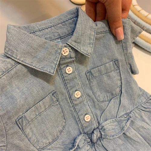 پیراهن طرح جین برند CARTERS از 6ماه تا 24 ماه