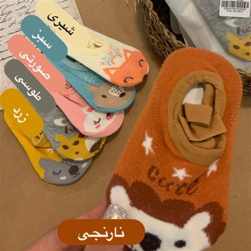 جوراب وارداتی بنددار کشی 6 رنگ  سایز M و S