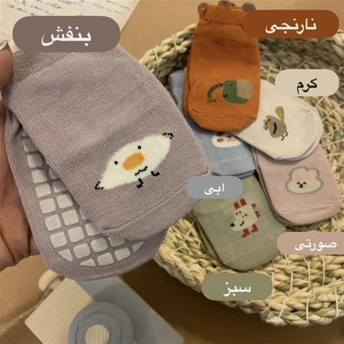 جوراب وارداتی ترمز دار ساده 6 طرح  سایز S,M,L